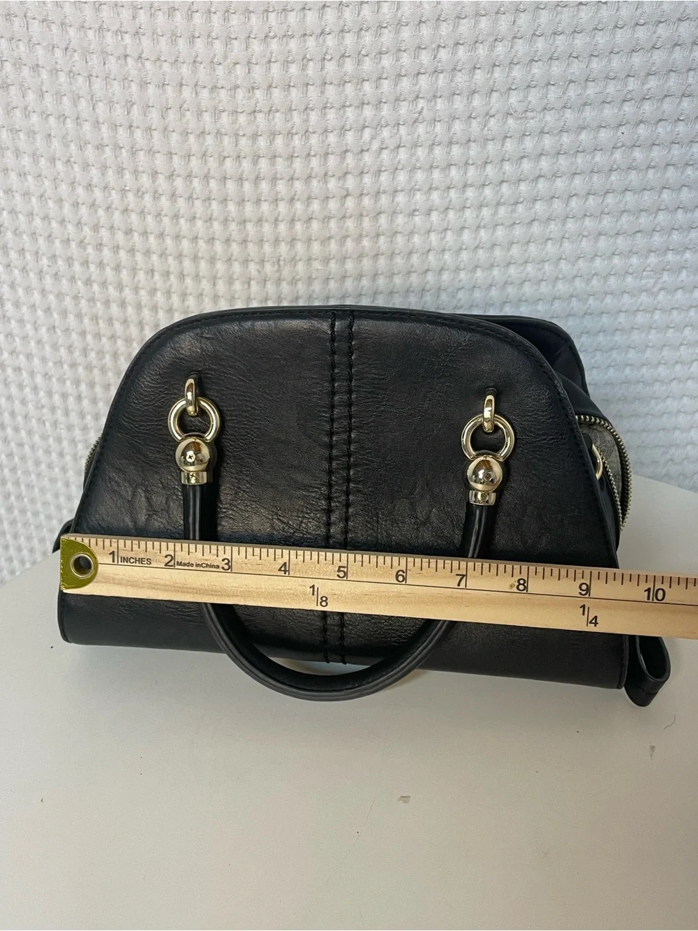 Simply Noelle Top-Handle Satchel Handbag Purse with Gold Hardware